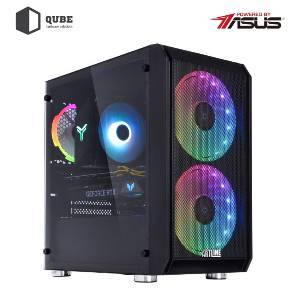 Фото - Системный блок QUBE QB Ryzen 5 5600X RTX 3050 8GB 1641 (Ryzen55600XRTX30508GB1641)