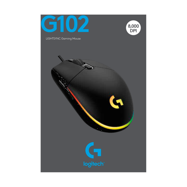 Фото - Мышь проводная игровая Logitech G102 Lightsync Black (910-005823)