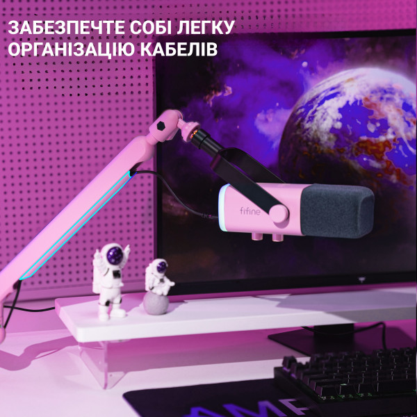 Фото - Мікрофон до комп'ютера Fifine TAM8P USB/XLR Pink