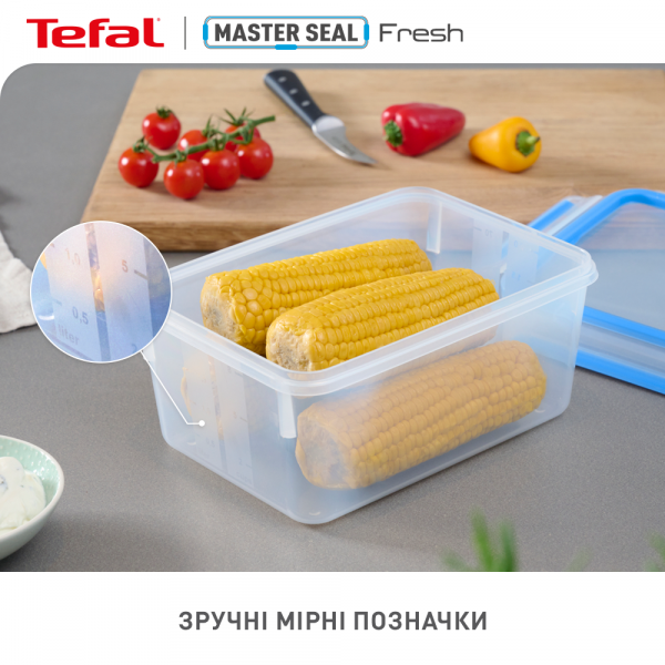 Фото - Набор емкостей для хранения Tefal K3029012 Master Seal 5 шт (0,15 л/ 0,55 л/ 1,0 л/ 0,2 л/ 3,7 л)