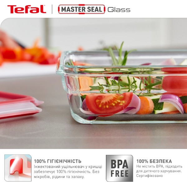 Фото - Ємність для зберігання Tefal N1040610 MASTERSEAL GLASS 0,7 л