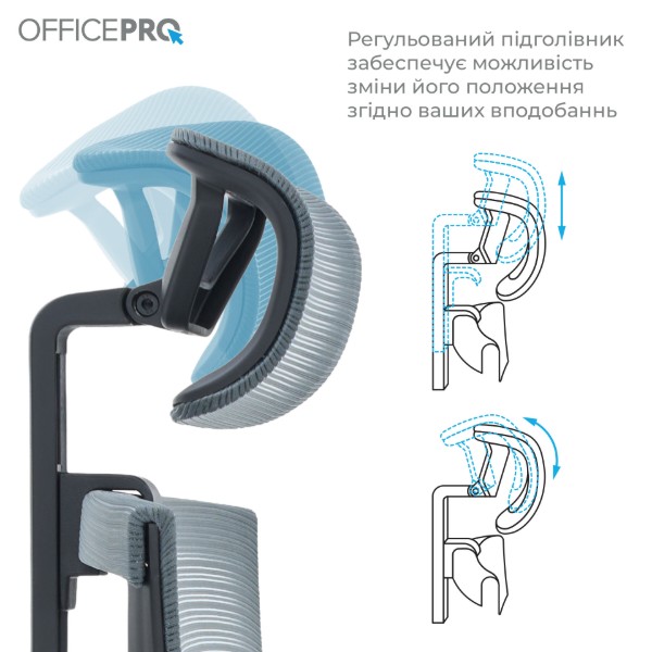 Фото - Крісло офісне OfficePro Balance (OC620-B-DG-DG) Black/Dark Gray