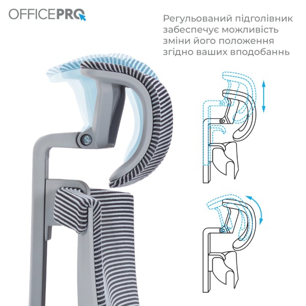 Фото - Крісло офісне OfficePro Balance (OC620-G-DG-DG) Gray/Dark Gray