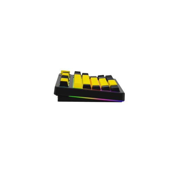 Фото - Клавиатура беспроводная игровая Lorgar KBP70TKLW Wireless TKL Mechanical Pro Black-Yellow (LRG-KBP70TKLW-YL-US)