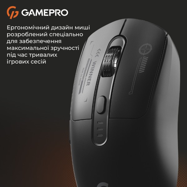Фото - Мышь беспроводная игровая GamePro Genesis Winner Wireless Black (GM079B)
