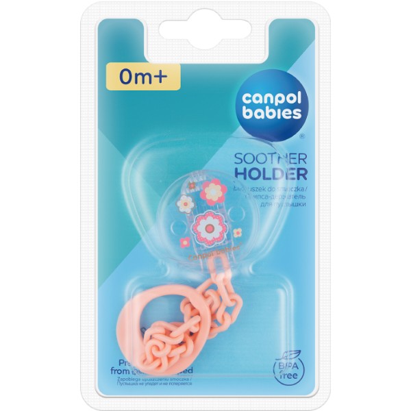Фото - Держатель пустышек Canpol babies Newborn Baby - розовый (10/877_pin)