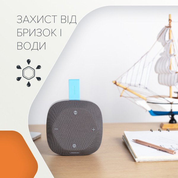 Фото - Портативна акустика Canyon HEXAGON 10 TWS 8W IPX5 Grey Blue (CNE-CBTSP10GB)