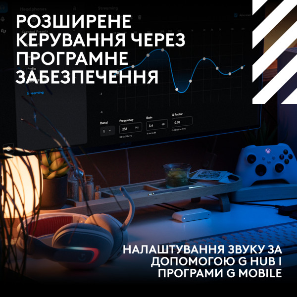Фото - Гарнітура бездротова ігрова Logitech G ASTRO A20 X White (939-002253)