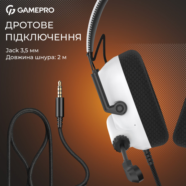 Фото - Гарнітура дротова ігрова GamePro Genesis Mercury (HS120W)