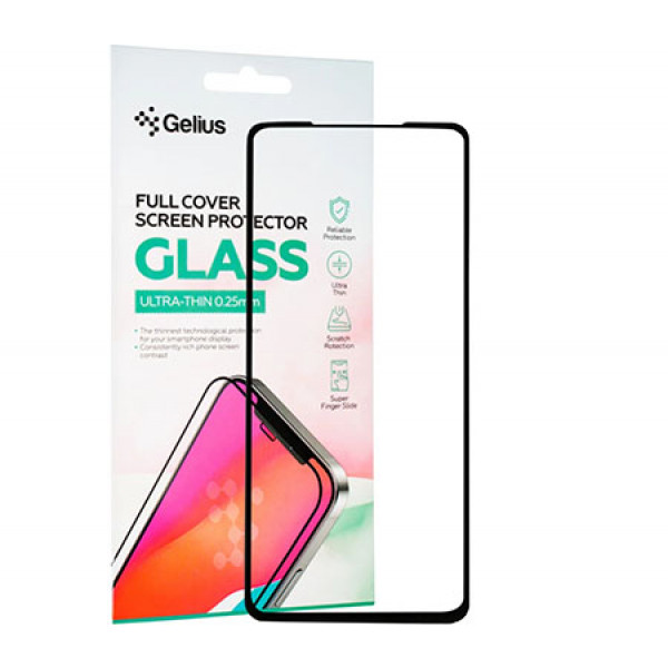 Фото - Захисне скло для смартфону Gelius Full Cover Ultra-Thin 0.25mm for Xiaomi Mi 10T Lite Black (91079)
