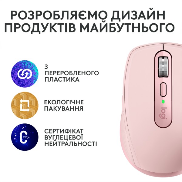 Фото - Миша бездротова Logitech MX Anywhere 3S Wireless Rose (910-006931)