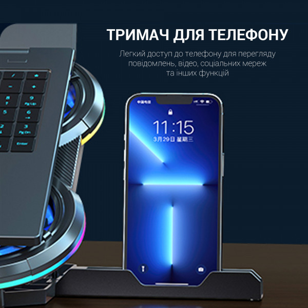 Фото - Подставка под ноутбук охлаждающая GamePro CP1450 Black