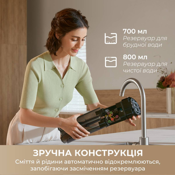 Фото - Пилосос ручний миючий Mova M10 Black (HMH15A)