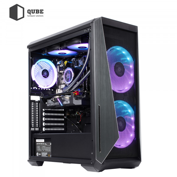 Фото - Системний блок QUBE QB Ryzen 7 7800X3D RTX 3050 8GB W1 6410 (Ryzen77800X3DRTX30508GBW16410)