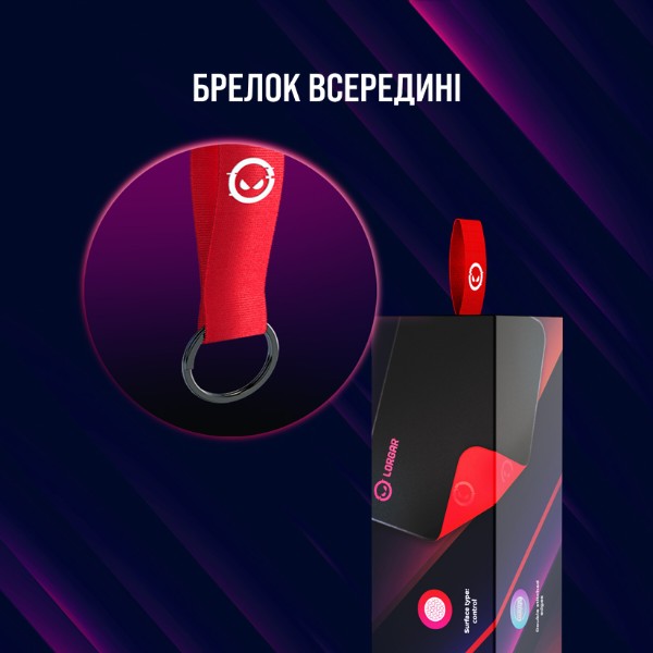 Фото - Килимок для миші ігровий Lorgar Main 329 Gaming (LRG-GMP329)