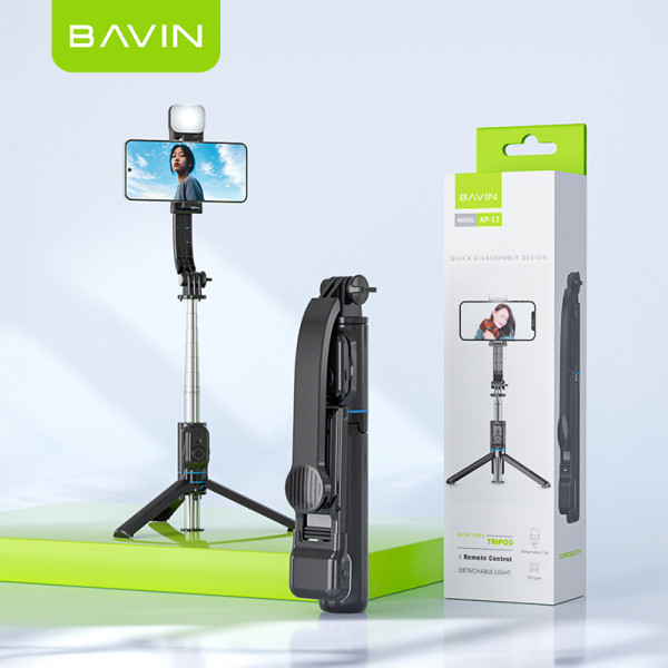 Фото - Трипод для селфи Bavin TRIPOD SELFIE STICK Black (D-Z-AP-13 BK)