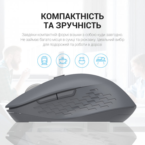 Фото - Миша бездротова OfficePro M230G Silent Click Wireless Gray (M230G)
