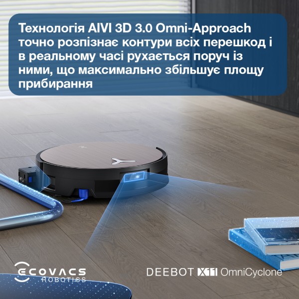 Фото - Робот-пылесос моющий Ecovacs DEEBOT X11 OMNICYCLONE