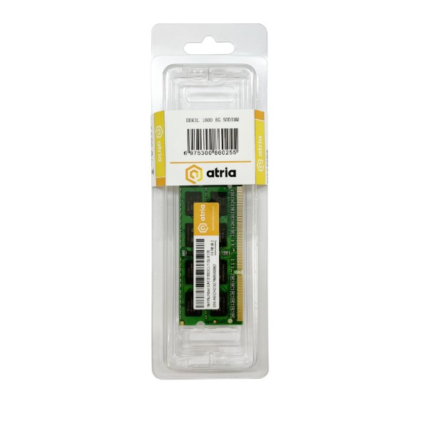 Фото - Память DDR ATRIA SO-DIMM DDR3 8/1600 (UAT31600CL11SLK1/8)
