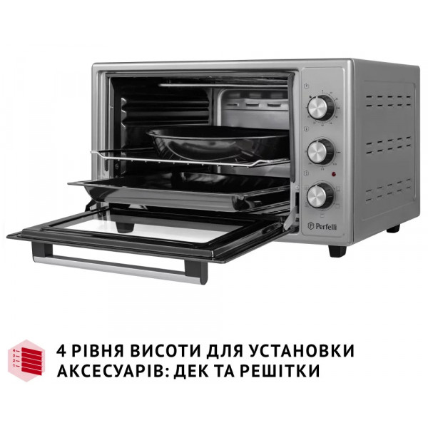 Фото - Печь электрическая Perfelli TRIMO 37 GREY