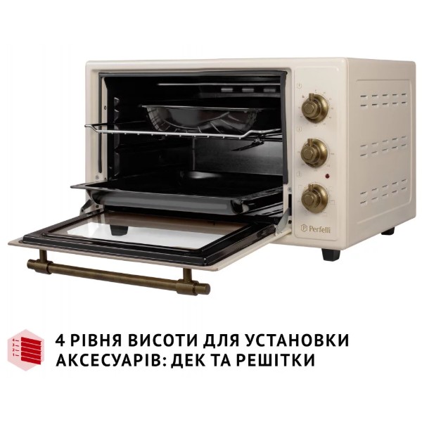 Фото - Печь электрическая Perfelli LAGGIO 37 IVORY RETRO