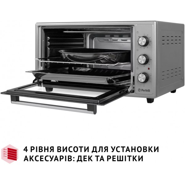 Фото - Печь электрическая Perfelli TRIMO 48 GREY