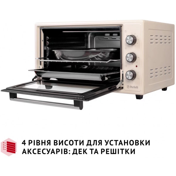 Фото - Піч електрична Perfelli TRIMO 48 IVORY