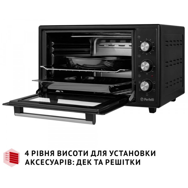 Фото - Піч електрична Perfelli TRIMO 37 BLACK