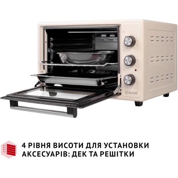 Фото - Печь электрическая Perfelli TRIMO 37 IVORY