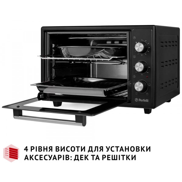 Фото - Піч електрична Perfelli MIRAGE 37 BLACK