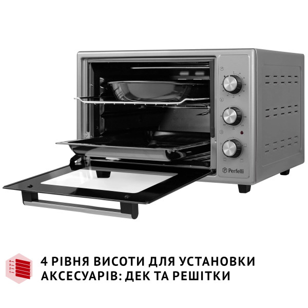 Фото - Печь электрическая Perfelli MIRAGE 37 GREY