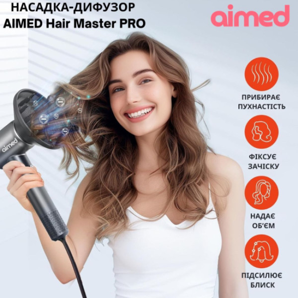 Фото - Фен-стайлер AIMED Hair Master PRO з набором насадок (AI-HMaster1_set_blue)