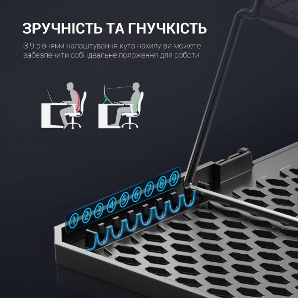 Фото - Подставка под ноутбук охлаждающая GamePro CP940 Black