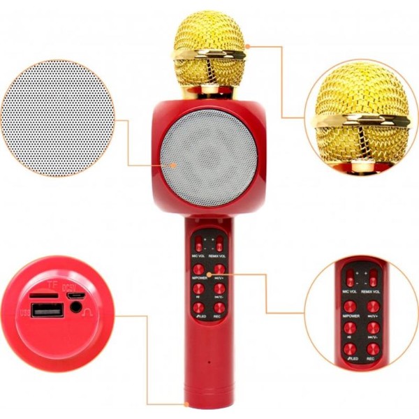 Фото - Микрофон вокальный беспроводной Optima Wster MK-2 Red