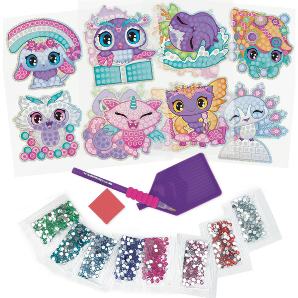 Фото - Набір для виготовлення декору Nebulous Stars для створення стікерів з алмазною мозаїкою - КОСМІЧНІ УЛЮБЛЕНЦІ (11023)