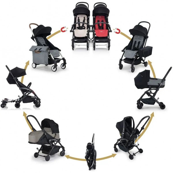 Фото - Коляска прогулянкова Bumprider Connect 3 Black-Grey