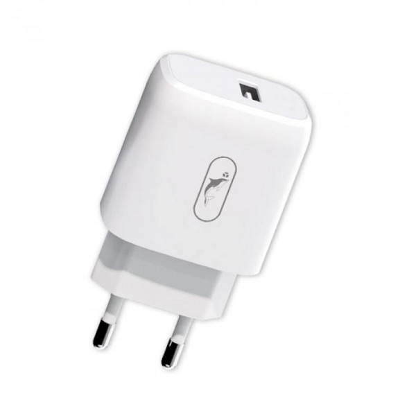 Фото - Мережевий зарядний пристрій SkyDolphin SC22E 1USB, 2.1A White (MZP-000157)