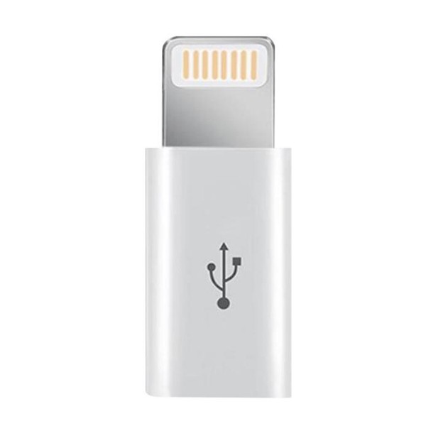 Фото - Перехідник XOKO microUSB-Lightning White (XK-AC030-WH) Фото - Перехідник XOKO microUSB-Lightning White (XK-AC030-WH)