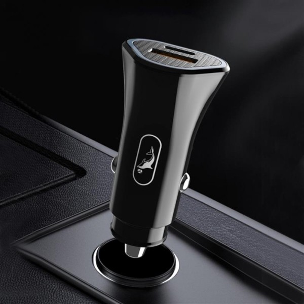 Фото - Автомобільний зарядний пристрій SkyDolphin SZ16 PD+QC3.0 (2USB, 3.1A) Black (AZP-000090)