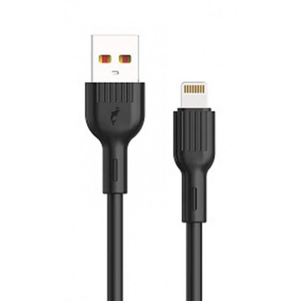 Фото - Кабель синхронізації даних SkyDolphin S03L USB-Lightning 1m Black (USB-000416) Фото - Кабель синхронізації даних SkyDolphin S03L USB-Lightning 1m Black (USB-000416)