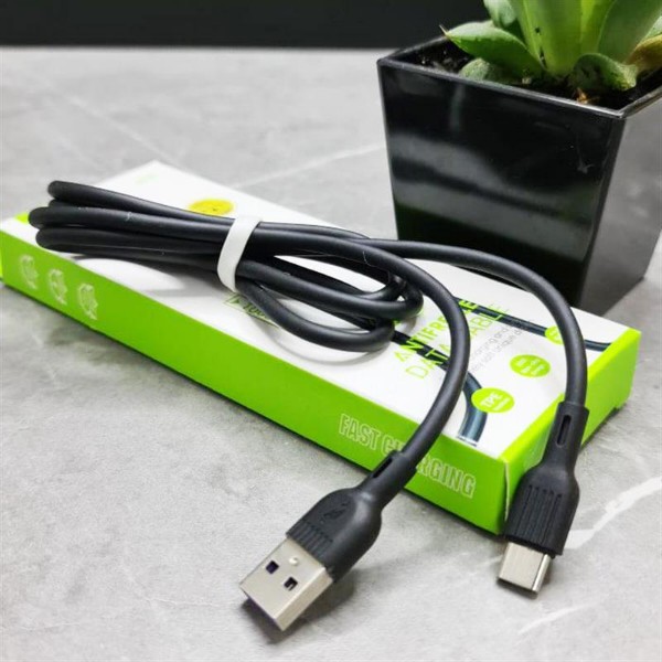 Фото - Кабель SkyDolphin S03T USB Type-C 1 м Black (USB-000418)
