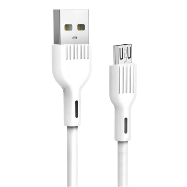 Фото - Кабель SkyDolphin S03V USB-microUSB 1m White (USB-000421)
