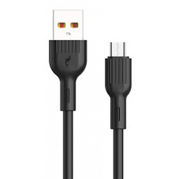 Фото - Кабель синхронізації даних SkyDolphin S03V USB-microUSB 1m Black (USB-000420)
