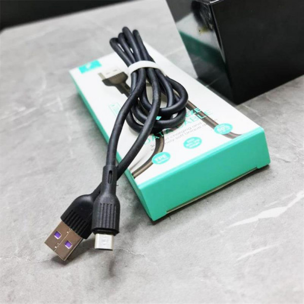 Фото - Кабель синхронізації даних SkyDolphin S03V USB-microUSB 1m Black (USB-000420)