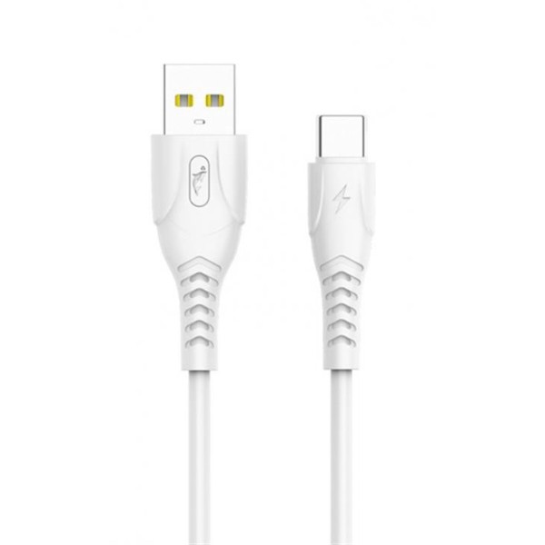 Фото - Кабель SkyDolphin S08T USB-Type-C 1m White (USB-000562)