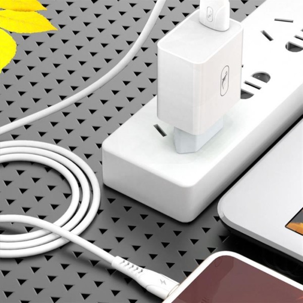 Фото - Кабель SkyDolphin S08T USB-Type-C 1m White (USB-000562)