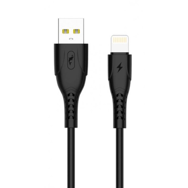 Фото - Кабель SkyDolphin S08L USB-Lightning 1m Black (USB-000561)