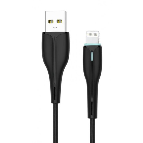 Фото - Кабель SkyDolphin S48L USB-Lightning 1m Black (USB-000422)
