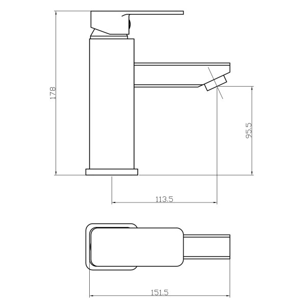 Фото - Смеситель для ванной GH Elizabeth Хром (10.10.131)