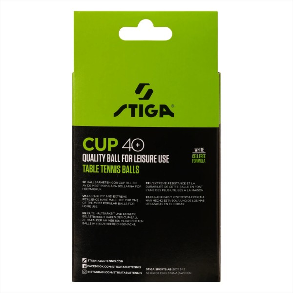 Фото - Набір м'ячів для настільного тенісу Stiga Cup  ABS 12 шт. (1110-2510-12)